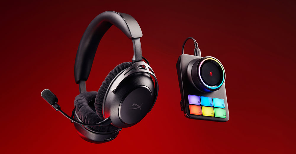 Hyperx Cloud Alpha 2 Wireless Gaming HeadSet avec microphone détachable et centre de commande RVB personnalisable.