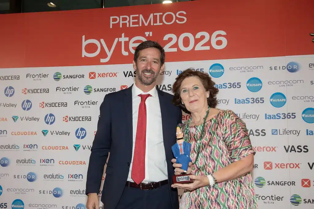 Helena Herrero, Helena Herrero, présidente de HP Espagne et vice-présidente de HP pour le Sud et l'Est de l'Europe, l'Orient médio et l'Afrique, a reçu le prix à la Trayectoria
